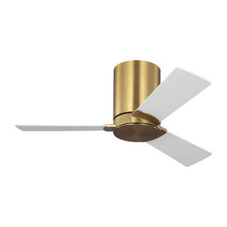 Buy burnished-brass-finish-with-matte-white-abs-blades 3-Blades Rozzen Visual Comfort Fan by Visual Comfort Fan