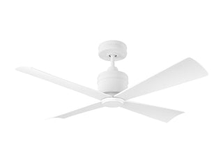 Buy matte-white-and-matte-white-abs-4lncr44rzw 4-Blade Launceton Ceiling Fan by Visual Comfort Fan