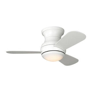 Buy matte-white-finish-with-matte-white-blades Orbis Hugger Ceiling Fan by Generation Lighting