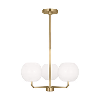 Buy satin-bronze-with-opal-glass-and-white-shade Rory Outdoor (Damp) Chandelier by Generation Lighting