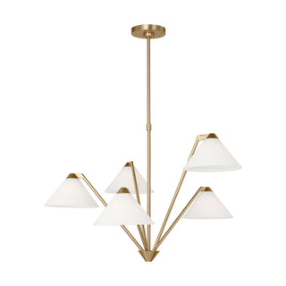 Buy satin-brass Werley Chandelier by Generation Lighting