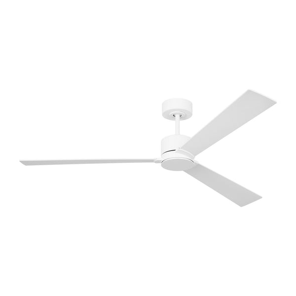 3-Blades Rozzen Outdoor (Damp) Ceiling Fan (Light Kit Available) by Visual Comfort Fan