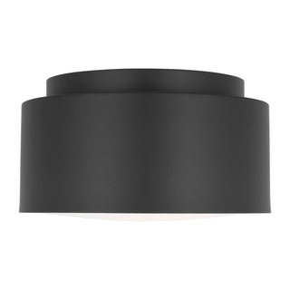 Buy midnight-black-with-midnight-black-glass-and-metal-shade Dartmore Outdoor (Damp) Flush Mount Ceiling Light by Visual Comfort Studio