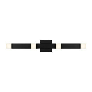 Buy midnight-black-with-frosted-glass-and-frosted-shade Brander Vanity by Visual Comfort Studio