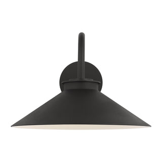 Buy textured-black-with-textured-black-glass-and-black-shade Modern Barn Light Outdoor (Wet) Wall Lantern by Visual Comfort Studio