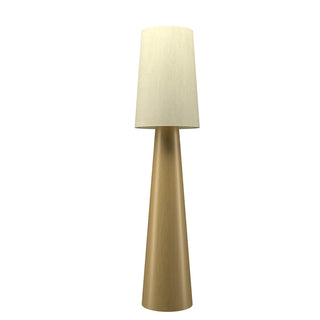 Buy organic-gold-and-natural-cream-shade Balloon Outdoor (Damp) Floor Lamp by Accord Lighting