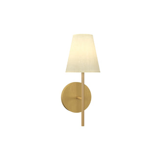 Buy organic-gold-and-natural-cream-shade Conic Outdoor (Damp) Wall Lamp by Accord Lighting