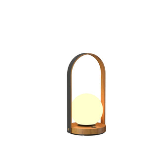 Buy teak Strap Outdoor (Damp) Table Lamp by Accord Lighting