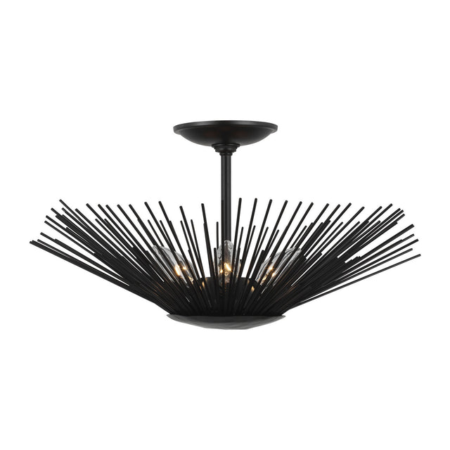 Helios Outdoor (Damp) Semi-Flush Mount Ceiling Light by Visual Comfort Studio