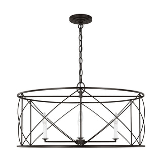 Buy aged-iron Beatrix Outdoor (Damp) Chandelier by Visual Comfort Studio