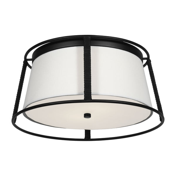 Cortes Outdoor (Damp) Flush Mount Ceiling Light by Visual Comfort Studio