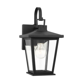 Buy textured-black-and-clear-shade Linton Wall Lantern by Generation Lighting