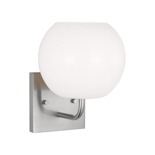 Buy brushed-steel-with-opal-glass-and-white-shade Rory Vanity by Generation Lighting