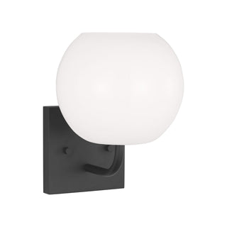 Buy midnight-black-with-opal-glass-and-white-shade Rory Vanity by Generation Lighting
