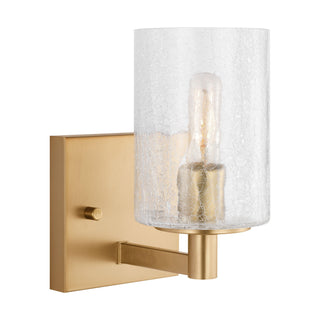 Buy satin-bronze-with-clear-crackle-glass-and-clear-textured-shade Parker Vanity by Generation Lighting