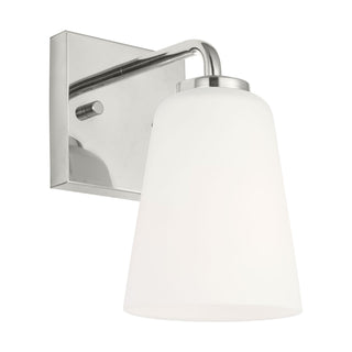 Buy chrome-and-white-shade Miles Vanity by Generation Lighting