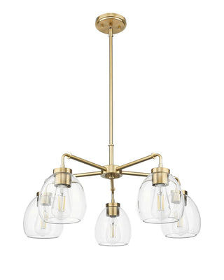 Buy brass-with-clear-glass-globes-glass-and-clear-shade Dawes Chandelier by Acclaim Lighting