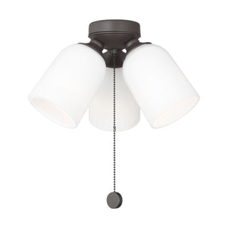 Buy bronze-and-white-shade Emile Fan Light Kit by Generation Lighting
