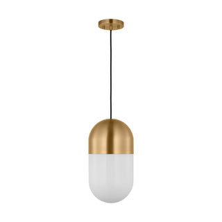 Buy satin-brass Foster Outdoor (Damp) Pendant by Visual Comfort Studio