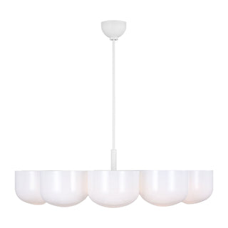 Buy matte-white Cheverny Outdoor (Damp) Chandelier by Visual Comfort Studio