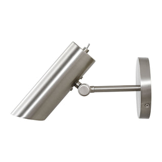 Buy brushed-nickel-with-brushed-nickel-glass-and-silver-gray-shade Frasar Outdoor (Damp) Sconce by Visual Comfort Studio
