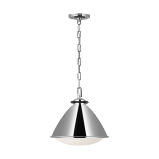 Buy polished-nickel Hayward Outdoor (Damp) Pendant by Visual Comfort Studio