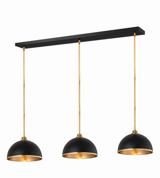 Buy matte-black-rubbed-brass-with-matte-black-rubbed-brass-glass Landry Pendant by Z-Lite