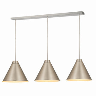 Buy brushed-nickel-with-brushed-nickel-glass Eaton Pendant by Z-Lite