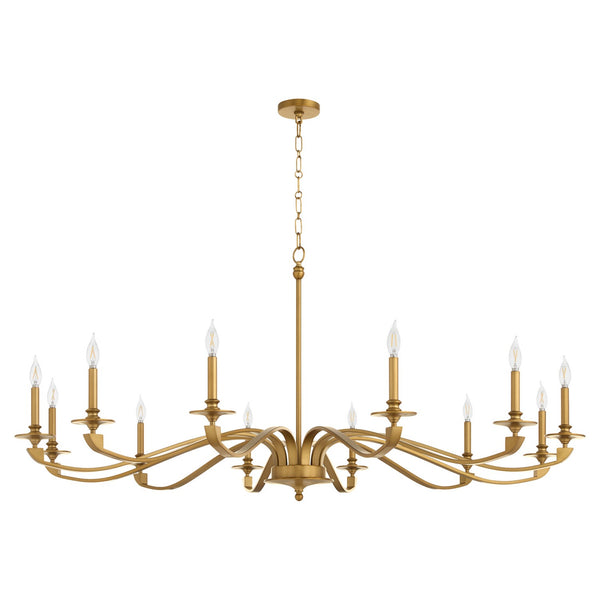 Chantelle Outdoor (Damp) Chandelier by Quorum