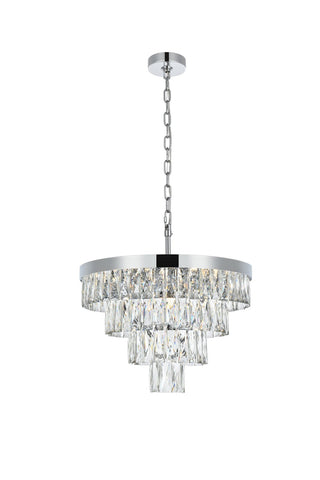 Buy chrome-and-clear-shade Josephine Chandelier by Elegant Lighting