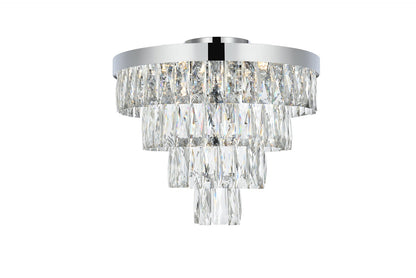 Josephine Flush Mount Ceiling Light by Elegant Lighting – Lights: 6 Light (18.00"L x 18.00"W x 15.50"H) – Finish: Chrome and Clear Shade – Elegant Lighting-1060F18C