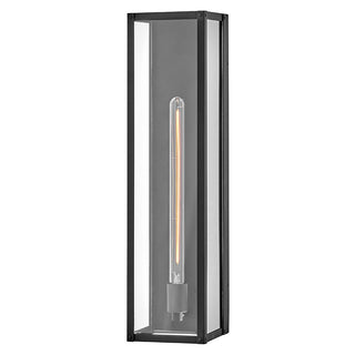 Buy black-with-clear-glass-and-clear-shade Max Outdoor (Wet) Sconce by Hinkley