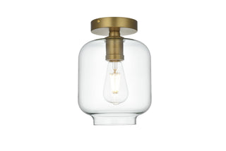 Buy satin-gold Collier Flush Mount Light by Elegant Lighting
