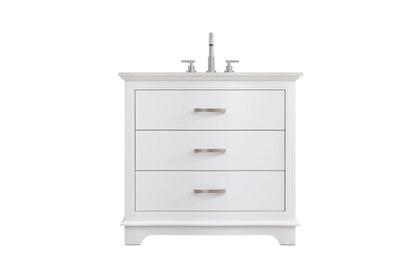 KNOX Vanity by Elegant Lighting – Lights: One Light (36.00"L x 36.00"W x 22.00"H) – Finish: White – Elegant Lighting-VF10236WH