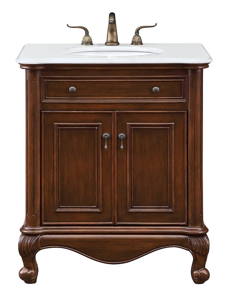 Berkshire Vanity by Elegant Lighting – Lights: One Light (30.00"L x 22.00"W x 35.00"H) – Finish: Brown – Elegant Lighting-VF-1032-VW