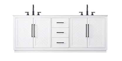 Chase Vanity by Elegant Lighting – Lights: One Light (84.00"L x 21.50"W x 34.00"H) – Finish: White – Elegant Lighting-VF29084DWH