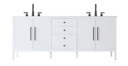 Blakely Vanity by Elegant Lighting – Lights: One Light (84.00"L x 21.50"W x 34.00"H) – Finish: White – Elegant Lighting-VF29684DWH