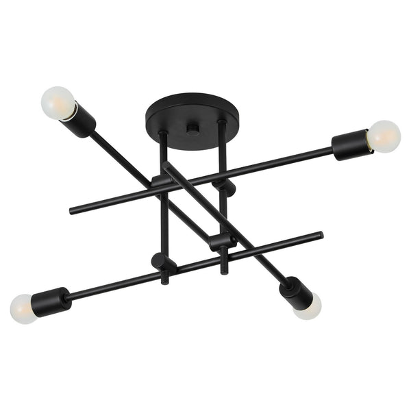 Mika Outdoor (Damp) Semi-Flush Mount Ceiling Light by Quorum