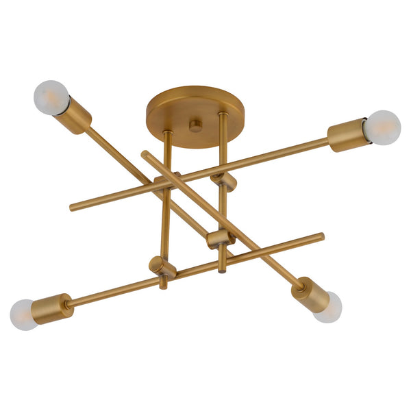 Mika Outdoor (Damp) Semi-Flush Mount Ceiling Light by Quorum