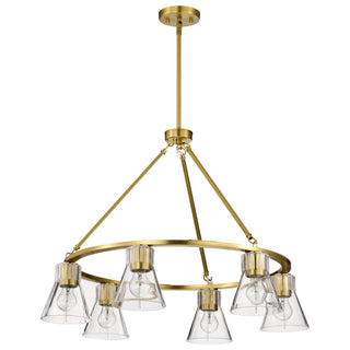 Buy vintage-brass Gianna Chandelier by Nuvo Lighting