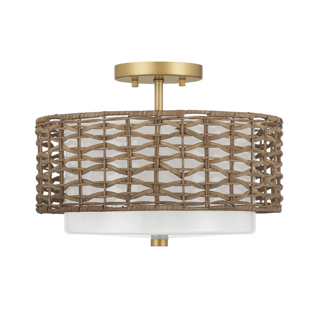 Laila Semi-Flush Mount Ceiling Light by Hunter
