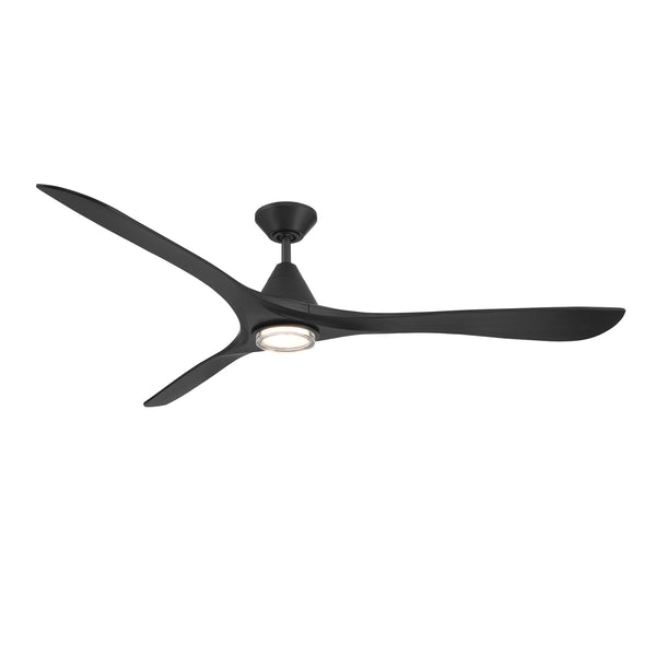 3-Blades Carve Outdoor (Damp) Ceiling Fan with Light by Modern Forms Fans