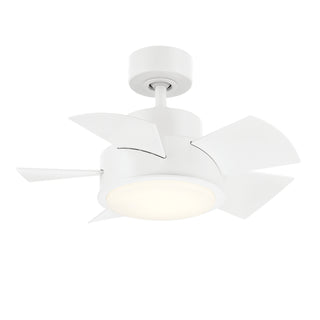 Buy matte-white-finish-with-matte-white-blades Vox Outdoor (Wet) Ceiling Fan with Light by Modern Forms Fans