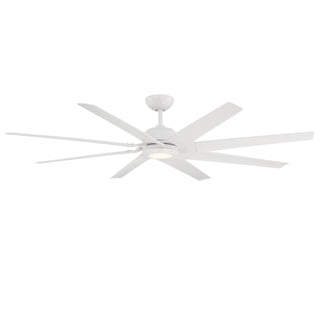 Buy matte-white-finish-with-matte-white-blades Roboto Xl Outdoor (Wet) Ceiling Fan with Light by Modern Forms Fans