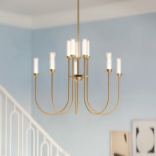 Buy champagne-bronze-and-clear-shade Moraine Chandelier by Kichler