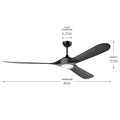 Mylo Outdoor (Wet) Ceiling Fan with Light by Kichler