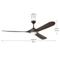 Mylo Outdoor (Wet) Ceiling Fan with Light by Kichler