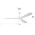 Mylo Outdoor (Wet) Ceiling Fan with Light by Kichler