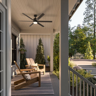 Loa Outdoor (Wet) Ceiling Fan with Light by Kichler