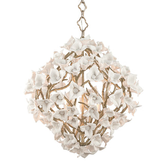 Buy stria-gold-leaf Lily Chandelier by Corbett Lighting